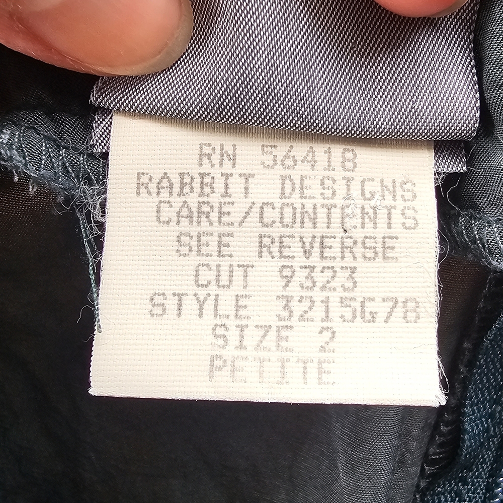 Vintage Rabbit Rabbit Rabbit Designs Button Front Dress - Picture 12 of 13